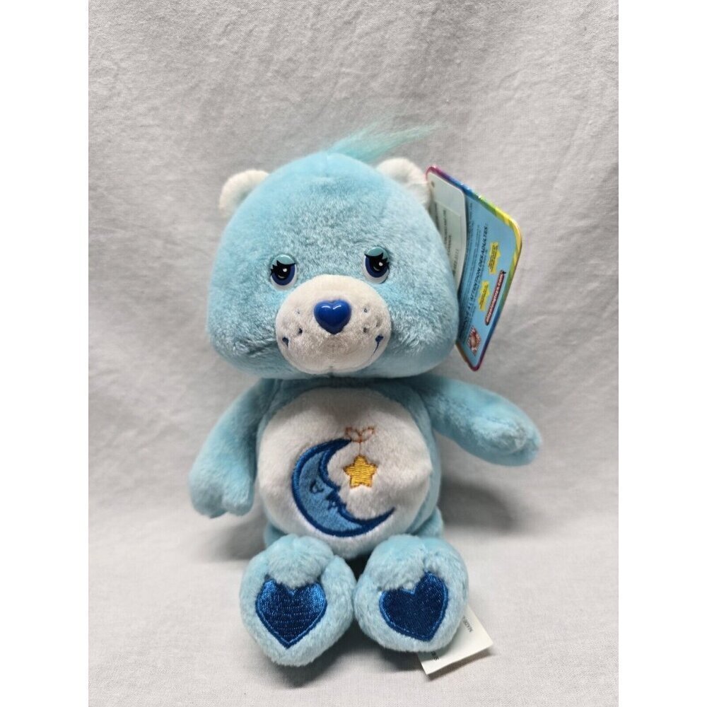 Care Bears 2003 Blue Bedtime Bear Stuffed Animal With Tags